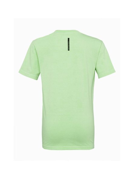 Camiseta Calvin Klein Jeans Infantil Logo Retângulo Peito Verde