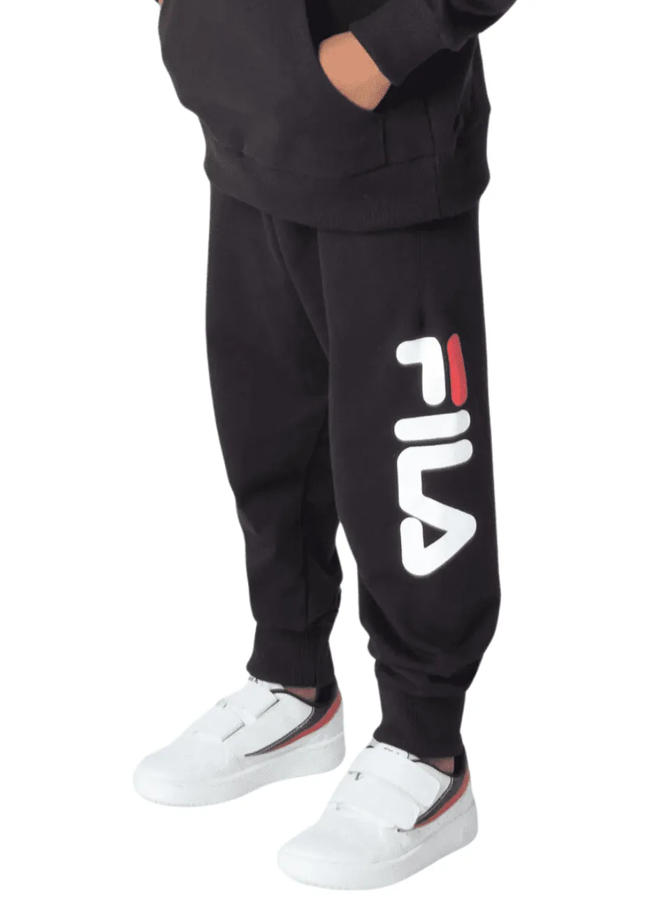 Calça Fila Infantil Moletom Preta Boys Concept