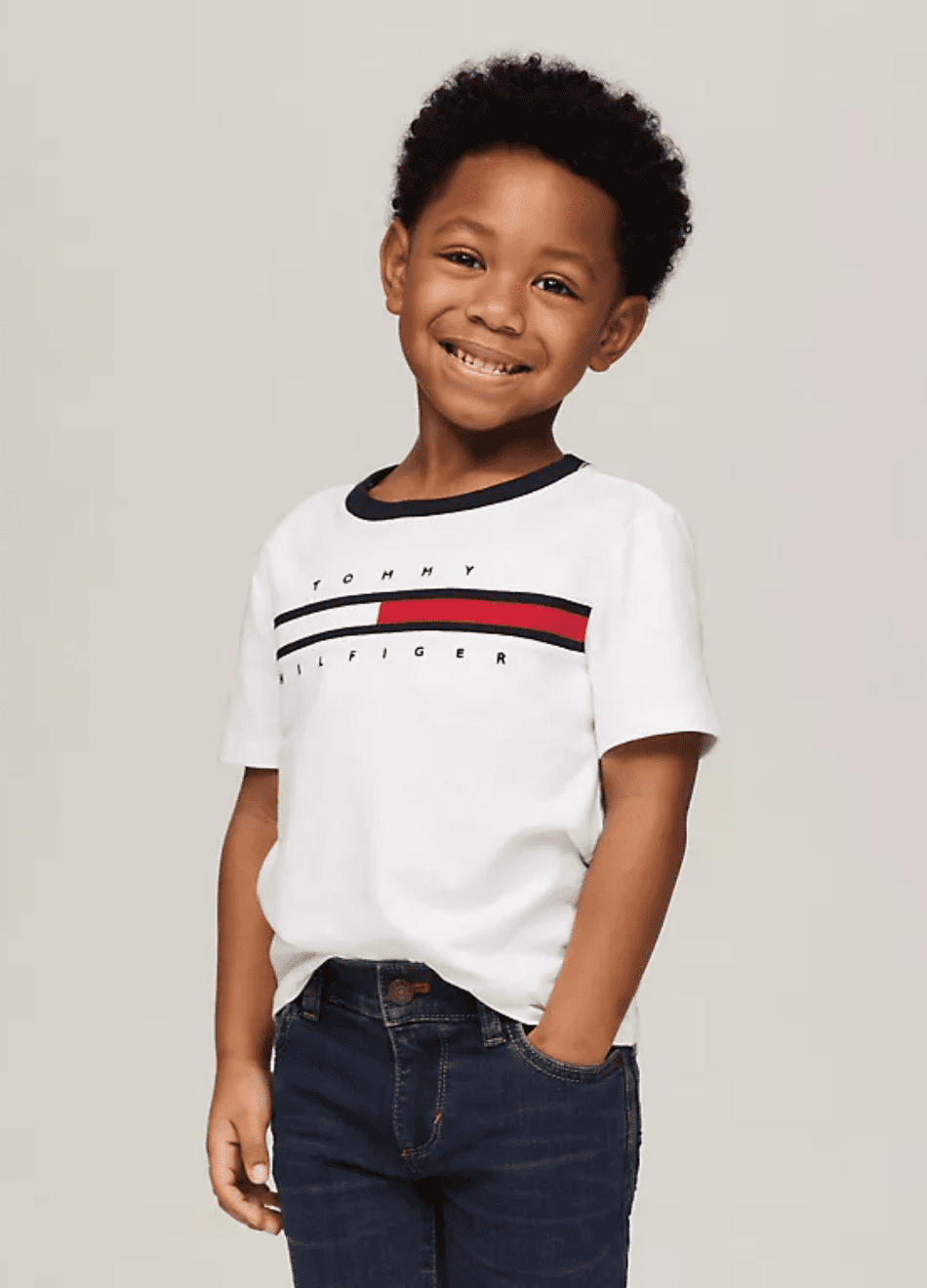 Camiseta Tommy Hilfiger Infantil Tino Bright White Boys Concept