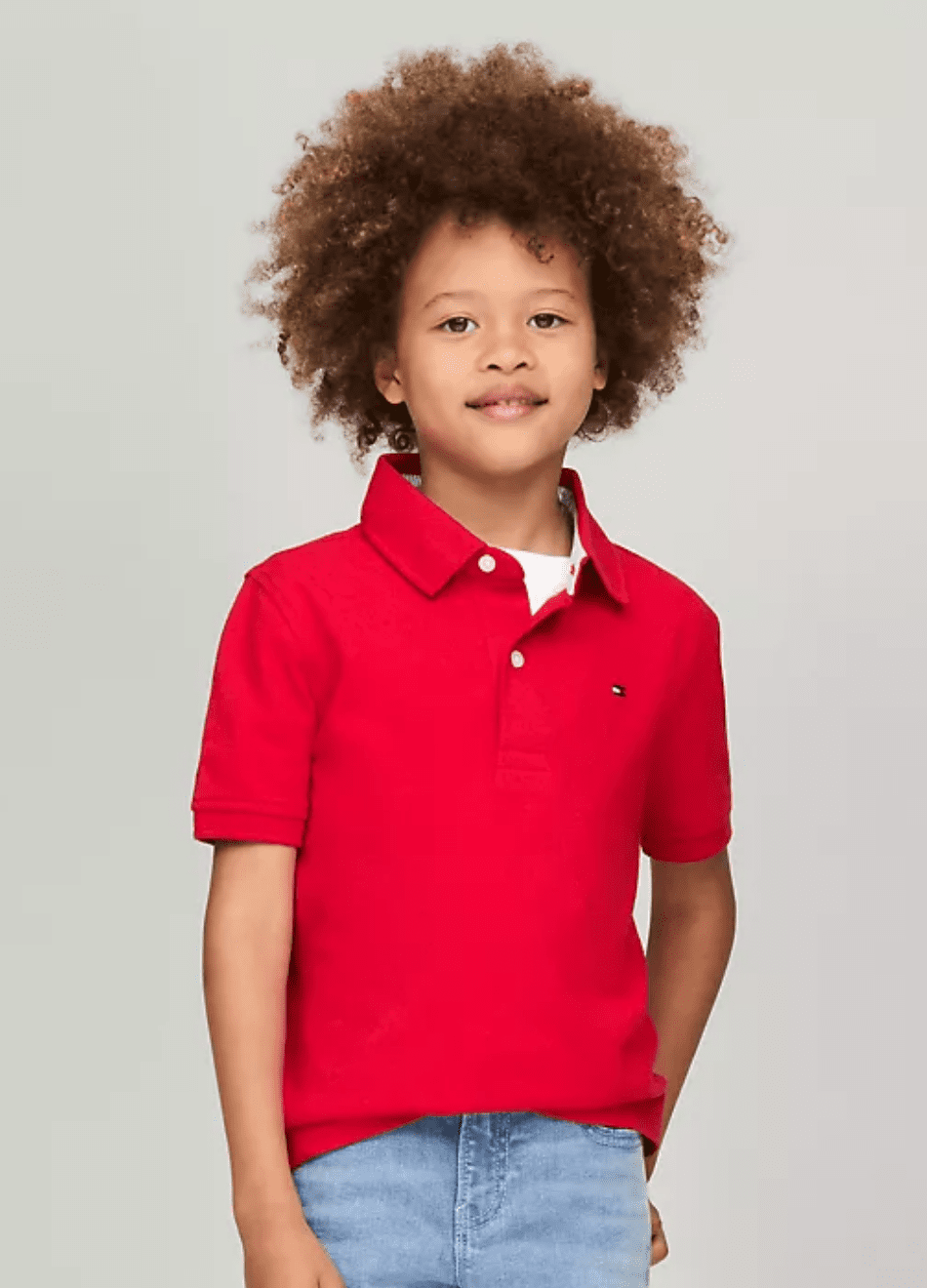Polo Tommy Hilfiger Infantil Vermelha Stretch Boys Concept - Main Image