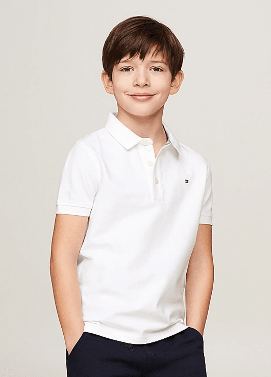 Polo Tommy Hilfiger Infantil Branca Stretch | Boys Concept