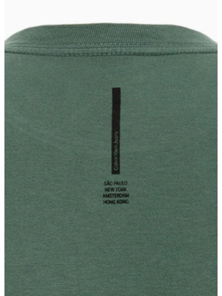 Camiseta Calvin Klein Jeans Infantil Cidades Amsterdam Verde