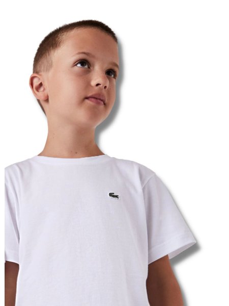 Camiseta Lacoste Infantil Branca OOI Boys Concept