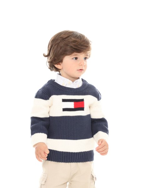 Suéter Tommy Hilfiger BABY Azul/Branco