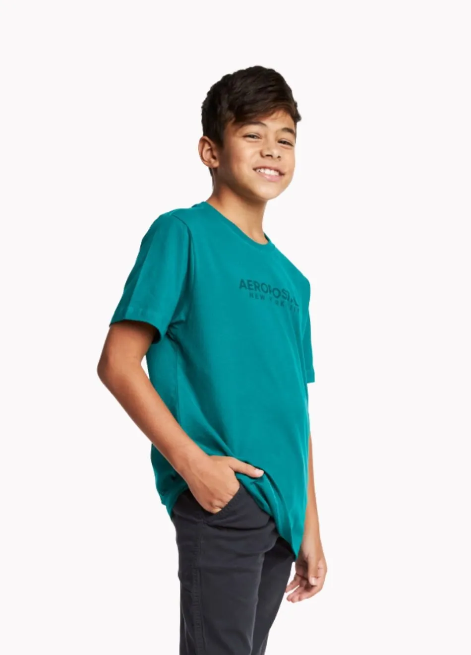 Camiseta Aeropostale Colors New York City Verde Escuro 