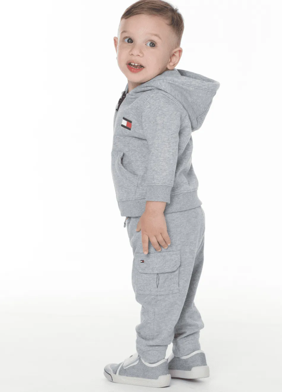 Moletom tommy hilfiger 2024 cinza