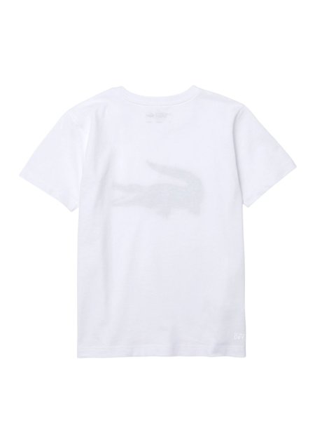 Camiseta Lacoste SPORT Infantil Branca Estampa