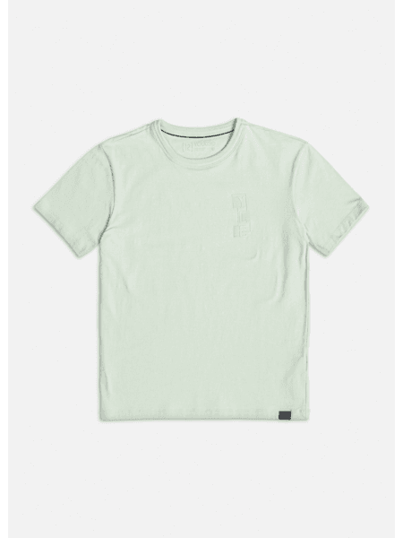 Camiseta Youccie Infantil Logo Peito Verde Pistache | Boys Concept