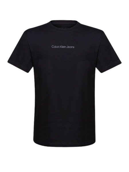 Camiseta Calvin Klein Jeans Infantil Logo Básica Preta