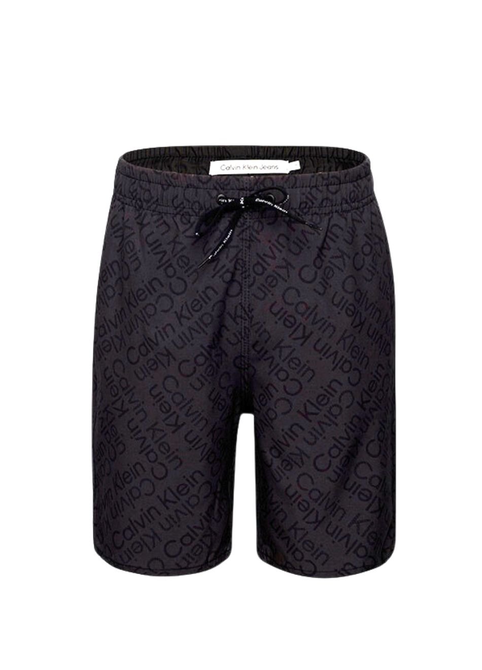 Shorts Calvin Klein Infantil Água e Passeio Full Logo Chumbo