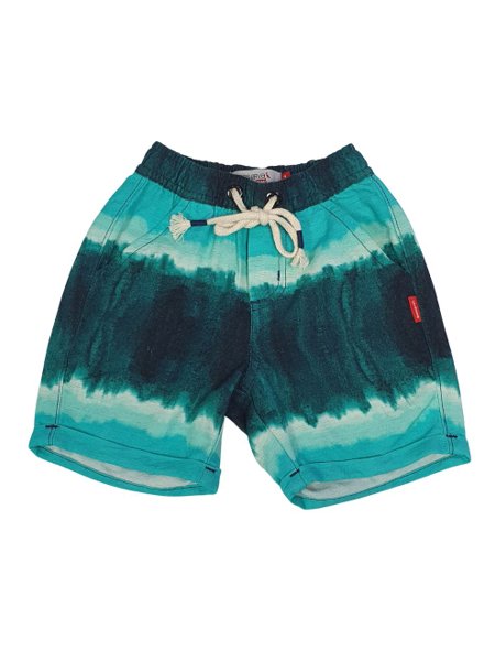 Bermuda Reserva Mini Moletom Tie Dye Verde