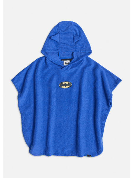 Toalha Poncho Infantil Youccie Batman Azul