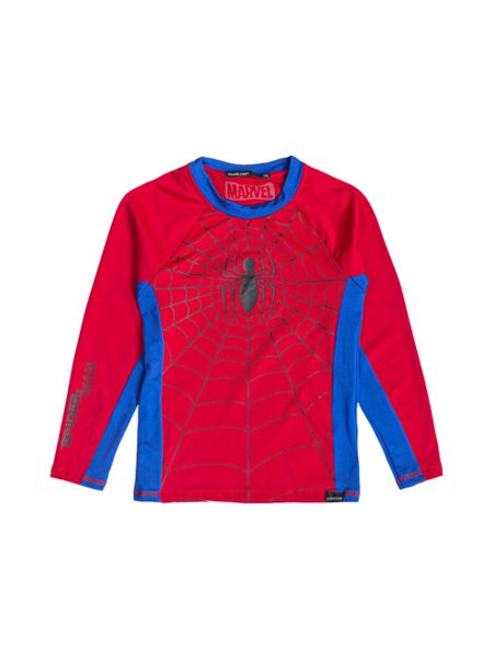 Camiseta Youccie Infantil Manga Longa SunProtect 50+ Aranha Vermelho