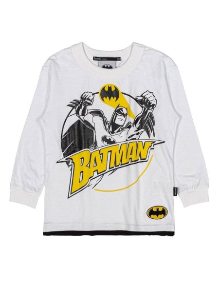 Camiseta Youccie Manga Longa Batman Branco