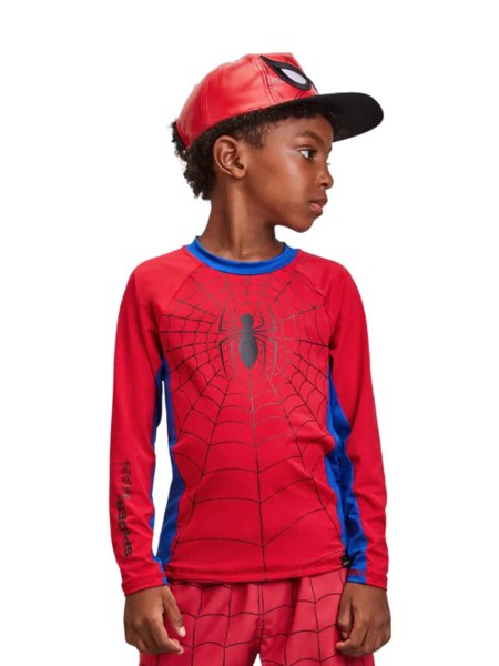 Camiseta Youccie Infantil Manga Longa SunProtect 50+ Aranha Vermelho