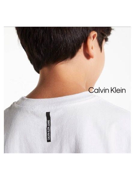 Camiseta Calvin Klein Jeans Infantil What is Real Branca