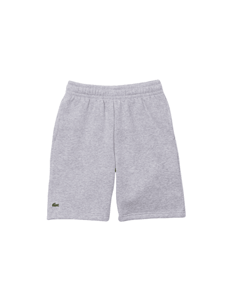 Bermuda Lacoste Infantil Clássica em Moletom Cinza