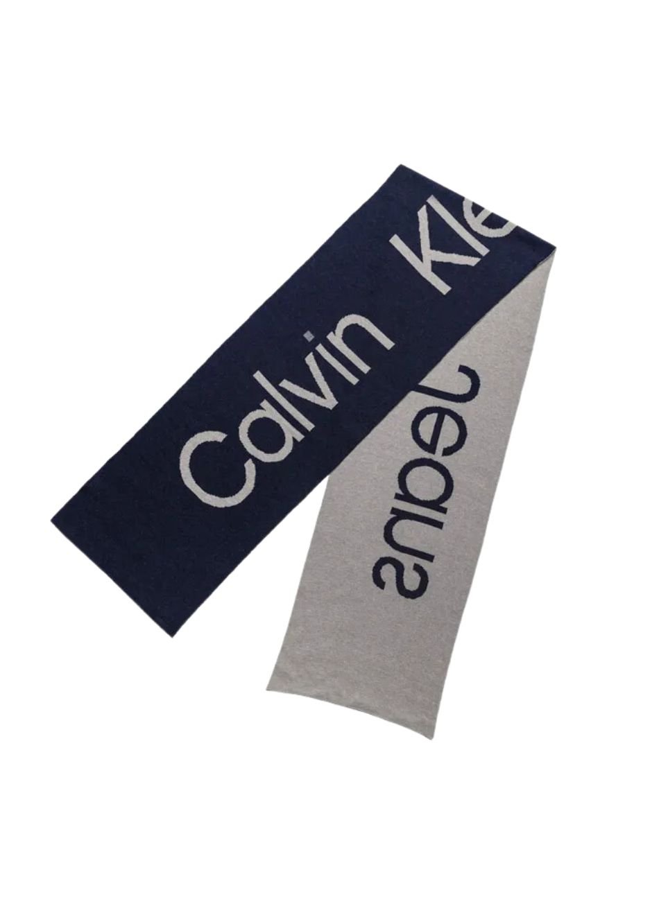Cachecol Calvin Klein Jeans Bicolor Logo Marinho