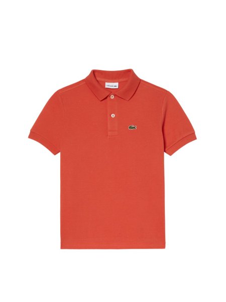 Polo Lacoste Infantil Piquet Orange 02K