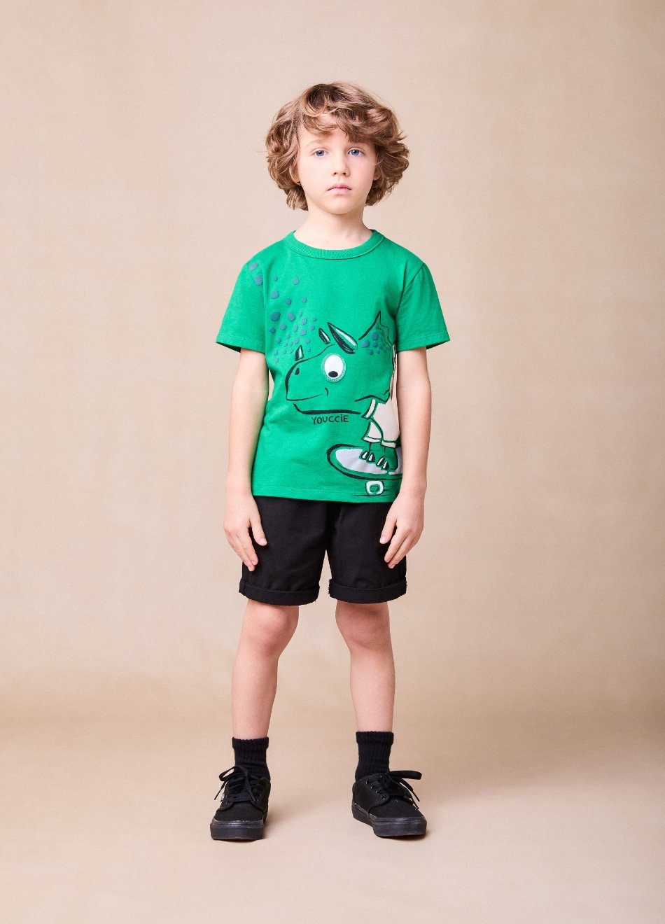 Camiseta Youccie Triceratops Verde Puro | Boys Concept