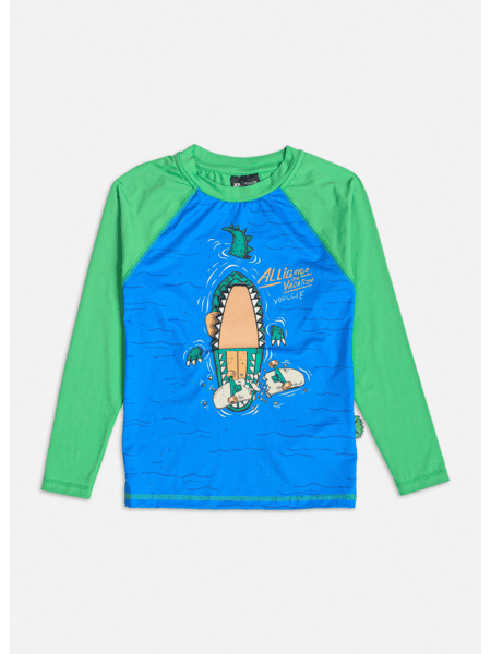 Camiseta Youccie Infantil Manga Longa SunProtect 50+ Alligator