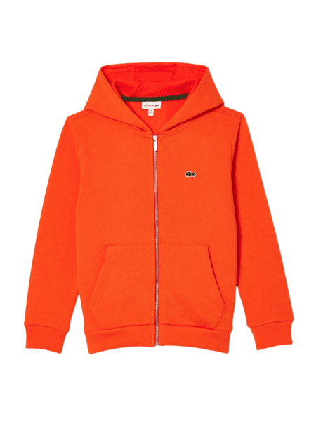 Casaco Moletom /Fleece Lacoste Infantil  Zíper/Capuz Sunrise