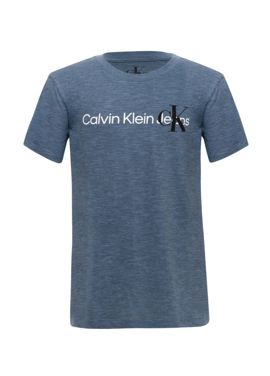 Camiseta Calvin Klein Jeans Infantil CK Azul Indigo