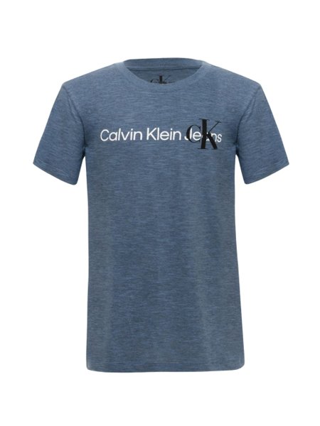 Camiseta Calvin Klein Jeans Infantil CK Azul Indigo