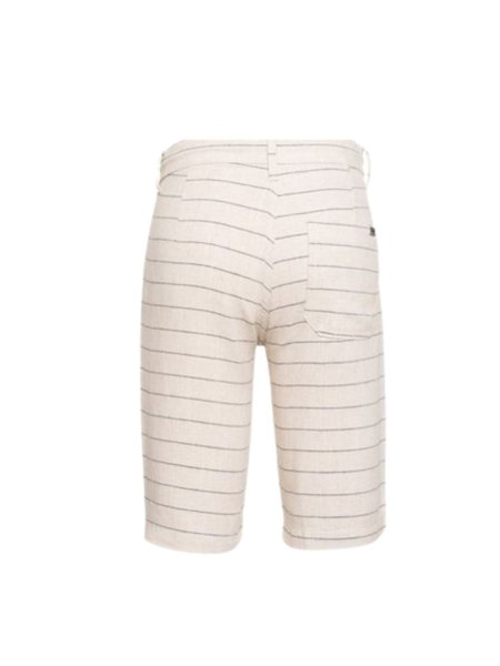 Bermuda Calvin Klein Jeans Infantil Linho Listra Marinho