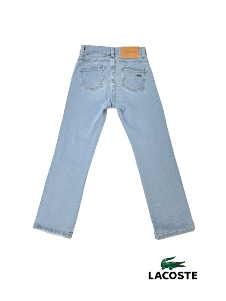 Calça Jeans Lacoste Denim Infantil Azul Claro Boys Concept