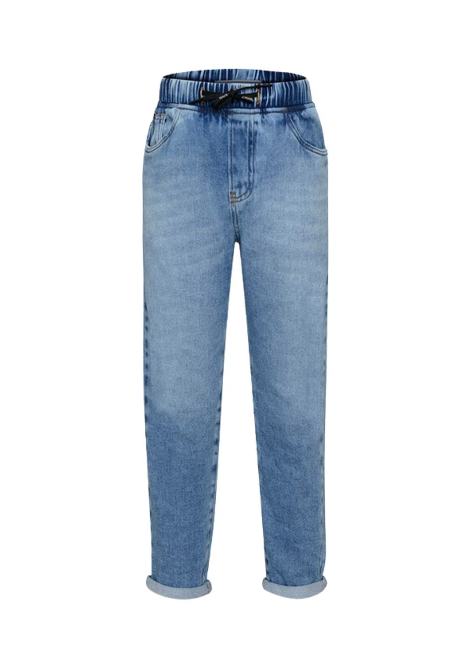 Calça Jeans Calvin Klein Infantil Taper Cadarço Cós