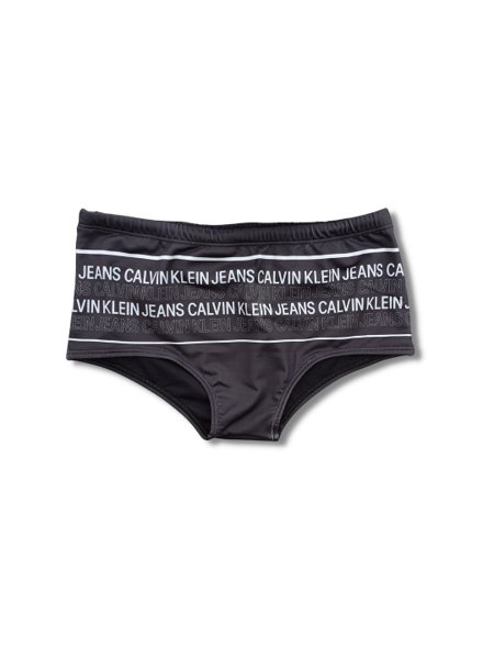 Sunga Calvin Klein Jeans Infantil Trunk Listras Preto