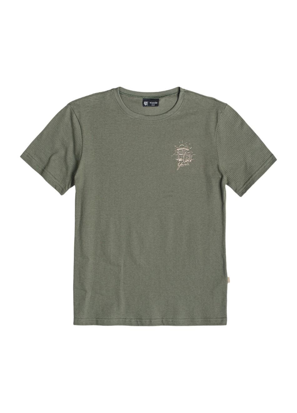 Camiseta Youccie Infantil Surf Verde Militar