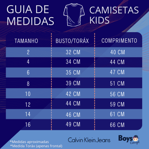 Tabela de medidas tommy hilfiger deals infantil