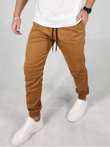 Calça Jogger Masculina Marrom Dustin Club - Main Image