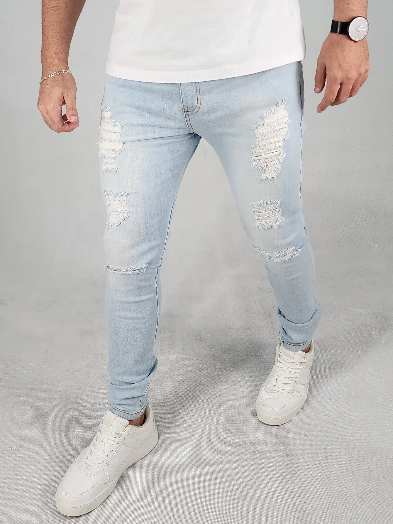 Calça Rasgada Calça Jeans Masculina Moda 2018 Calça Jeans Gold