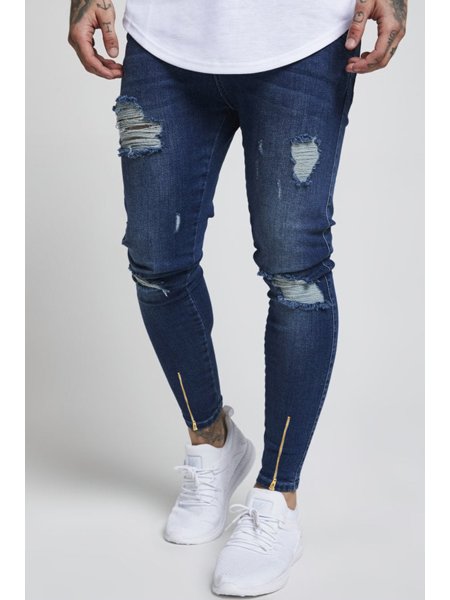 Calça Jeans Skinny Ziper Azul