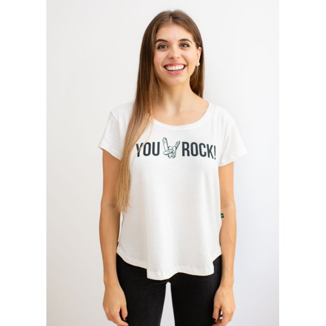 T-shirt Feminina Eccore YOU ROCK