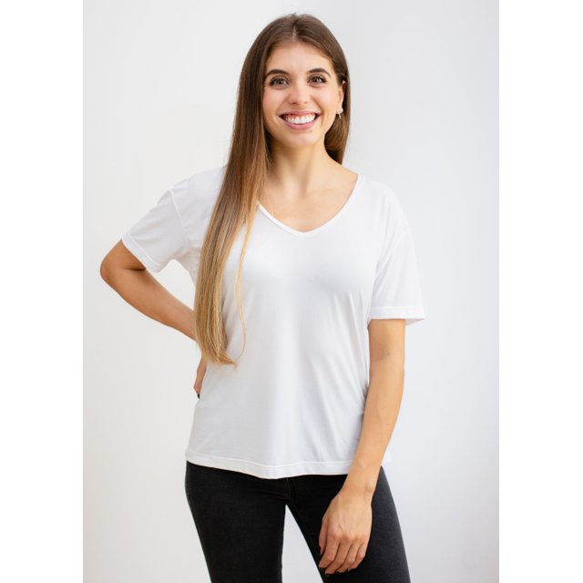 T-shirt Strong Branca, Lisebelly Moda Feminina