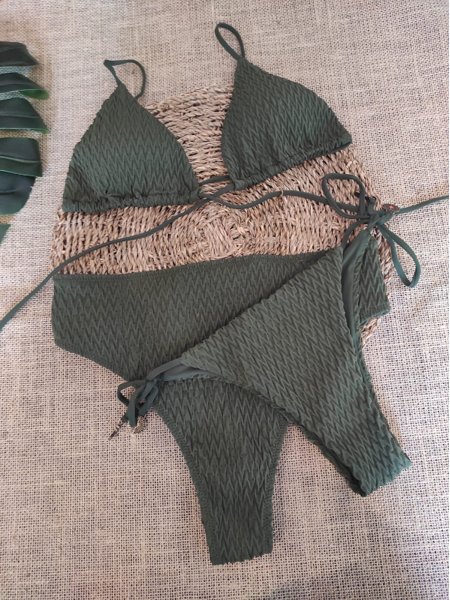 Compre Biquíni Zig Cortininha Sol Duas Tanga Verde Folha New Beach Na Sonho De Consumo Sonho 9330