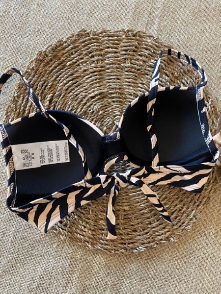 Biquíni Meia Taça Tanga Duo Zebra New Beach