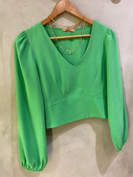 Blusa Verde Manga Longa Camys, Blusa Feminina Camys Nunca Usado 85207903