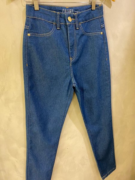 Calça Jeans Cigarrete Blue Charry