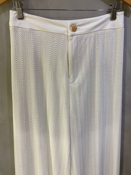 Calça Wide Leg Off White Charry