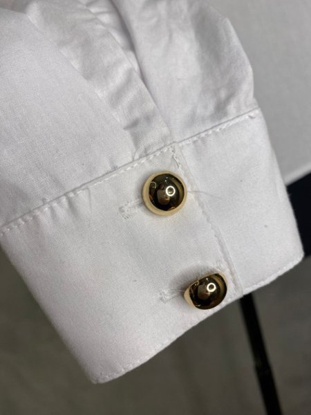 Camisa Tricoline Com Botão Dourado Off White Sly Wear
