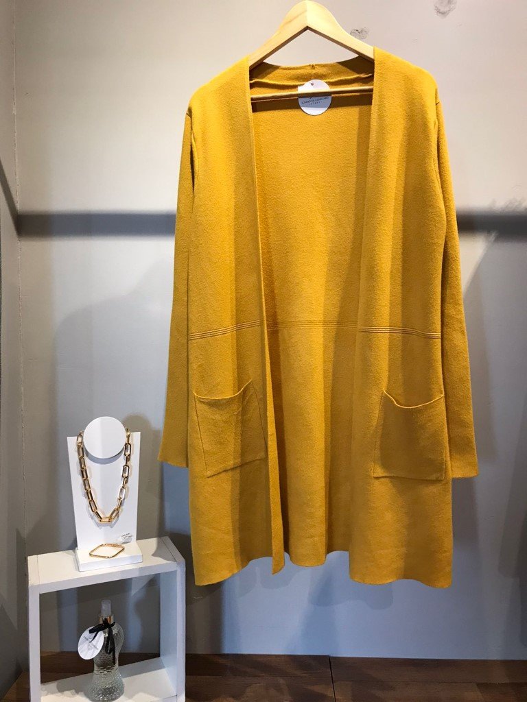 cardigan mostarda