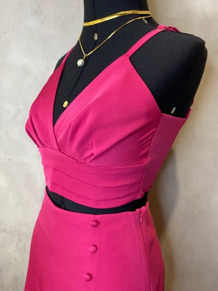 Conjunto Short Saia e Cropped Naomi Pink