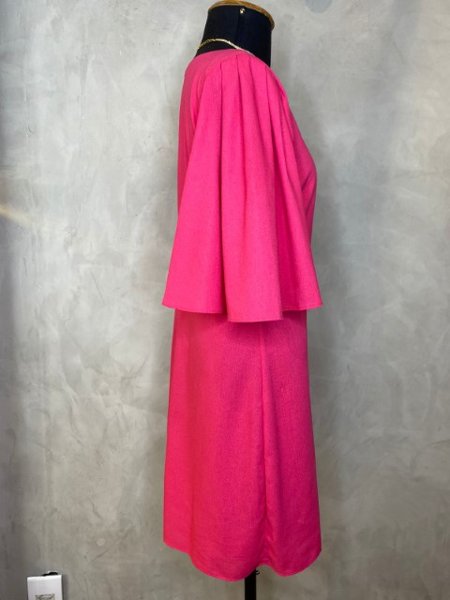 Vestido Curto Kátia Rosa Pink Charry