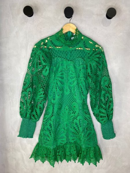 Vestido Guipir Ana Verde