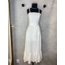 Vestido Midi Linho Alça Trançada Off White Xuxa Pires